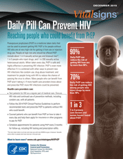 Fact Sheet: Daily Pill Can Prevent HIV
